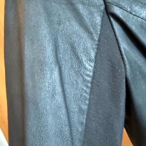 Women's SAS Sportswear Long Sleeve Black Leather ‘Janet’ Sheath Dress - Size 6 - Picture 4 of 7